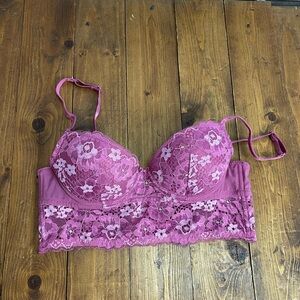 Adored by adore me size 32B mauve colored long line bra